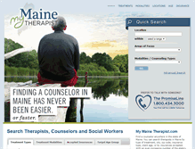 Tablet Screenshot of mymainetherapist.com